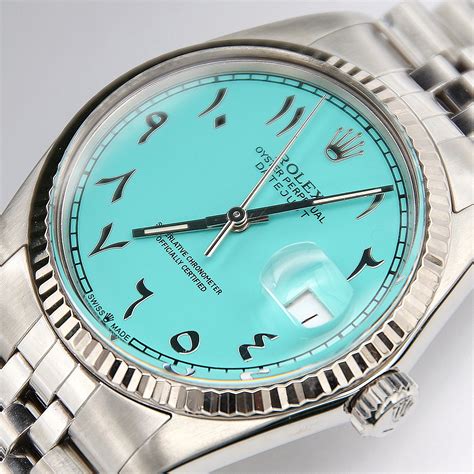 rolex gold arabic|rolex tiffany arabic dial.